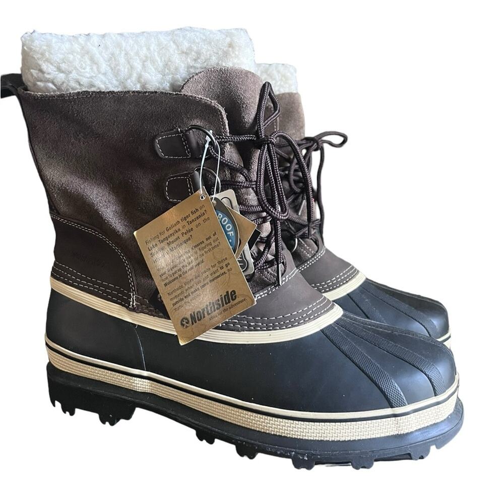 NWT Northside Men's Back Country Waterproof Pack Boots in Brown